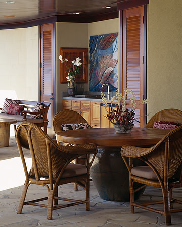 An antique Burmese bench